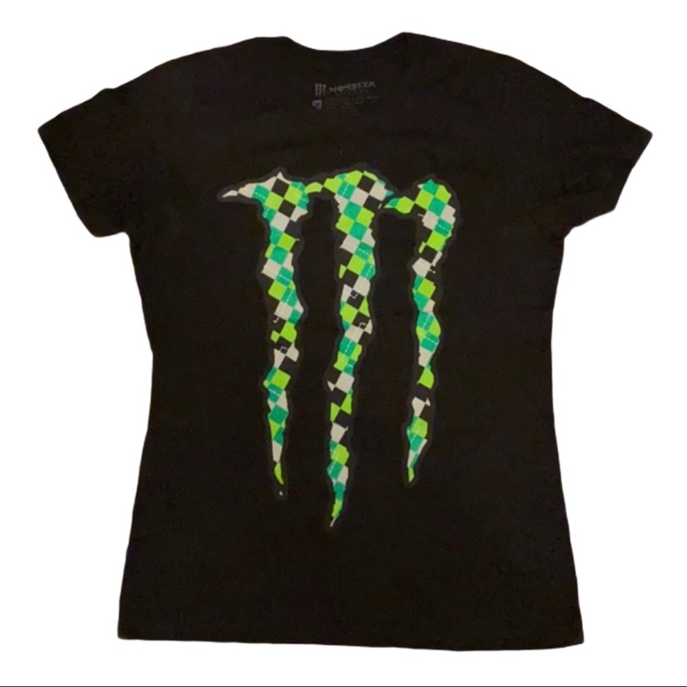 Plaid Style Monster Energy T-Shirt